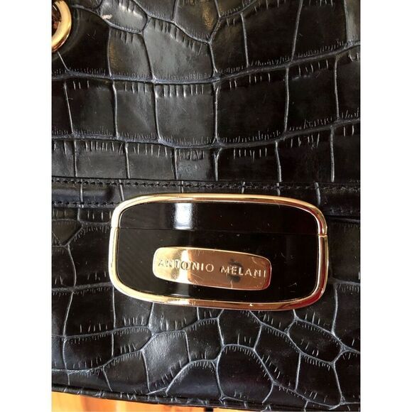 Antonio Melani Croc Chain Shoulder Bag - Picture 7 of 16